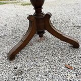 Set of 4 walnut armchairs and table, 19th century