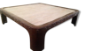 Low industrial metal & wood table