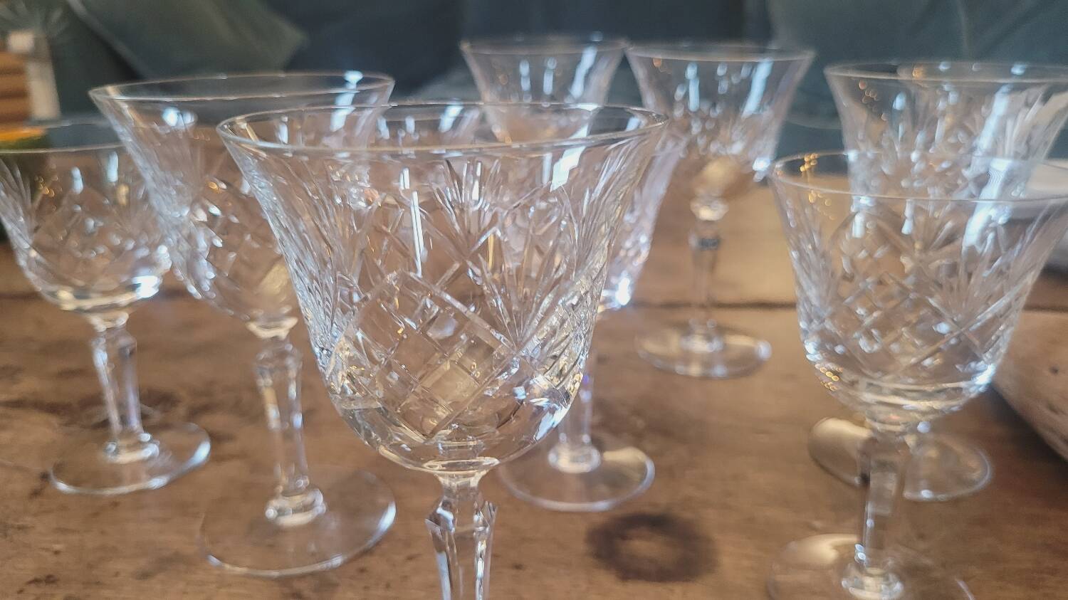 70's stemmed glasses