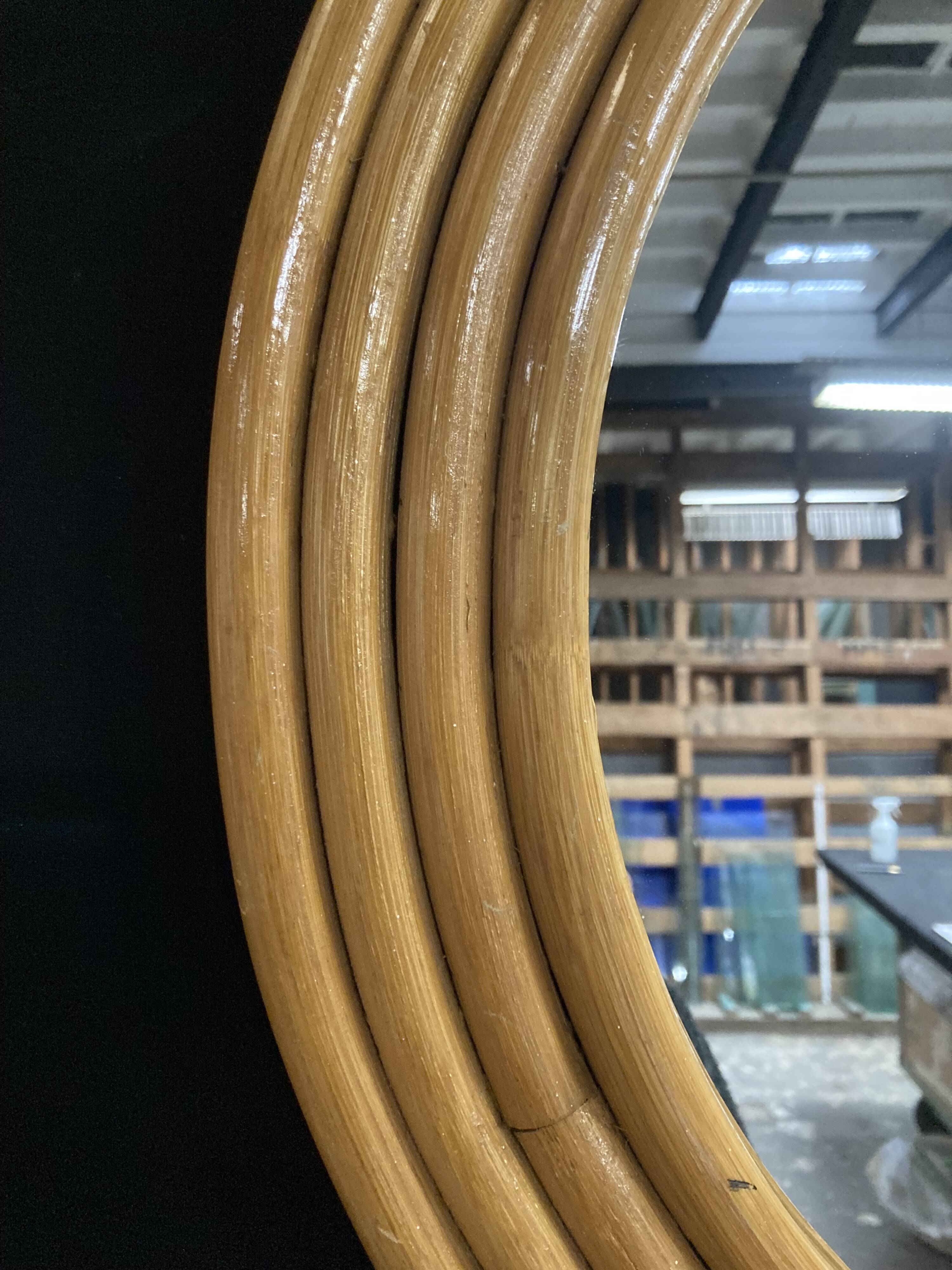 Miroir Encadré Bambou