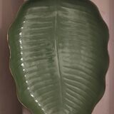 Large green leaf dish