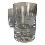 Set of 4 XL glasses Scandinavian bubble whiskey tumblers 500g in ringing crystal