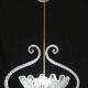 Charming Art Deco Pendant Chandelier by Ercole Barovier, 1940s