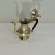 Solid brass teapot, vintage French / 20th century
