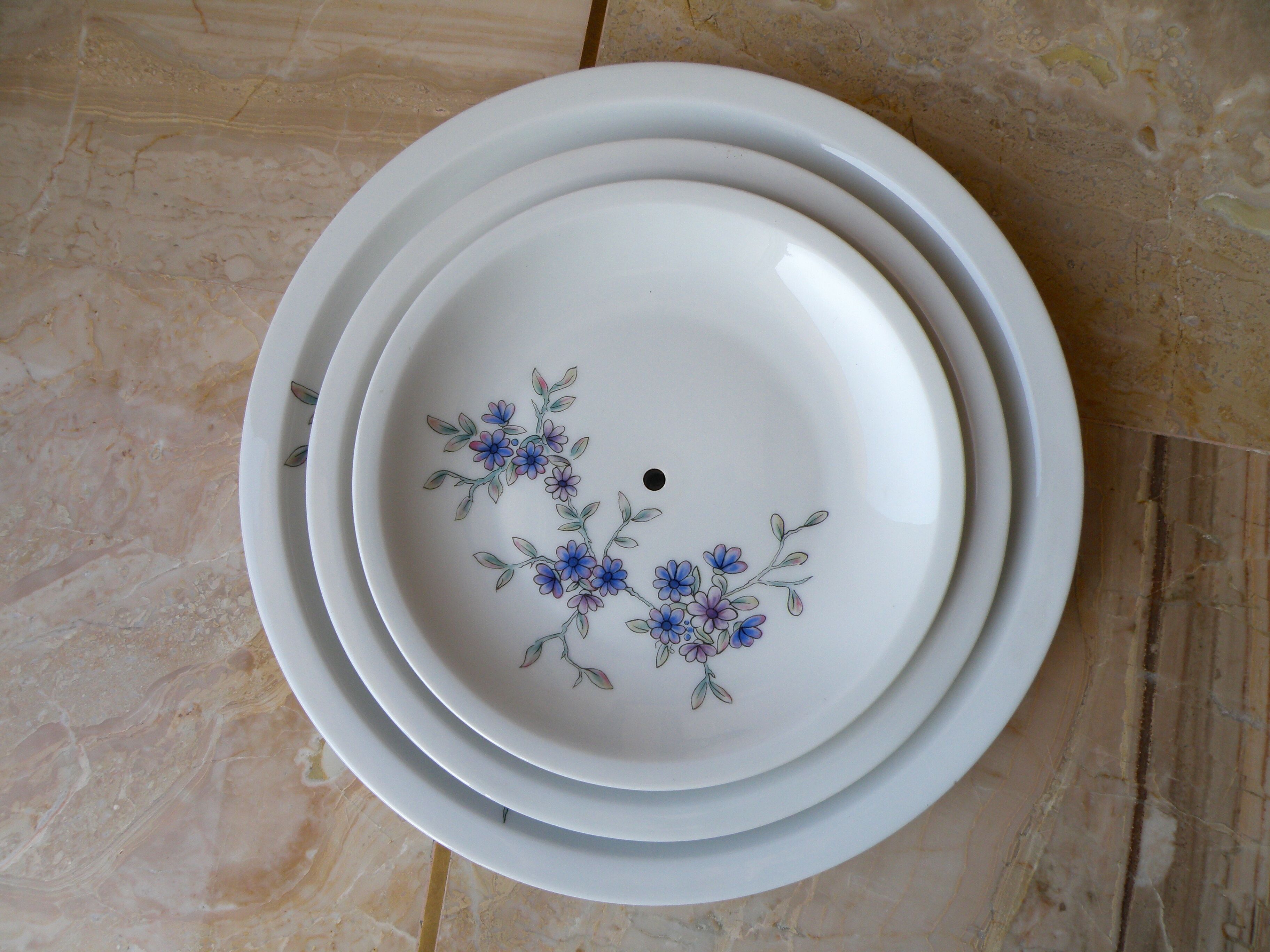 Display servant for cakes, aperitif, fruit, porcelain