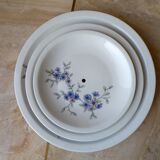 Display servant for cakes, aperitif, fruit, porcelain