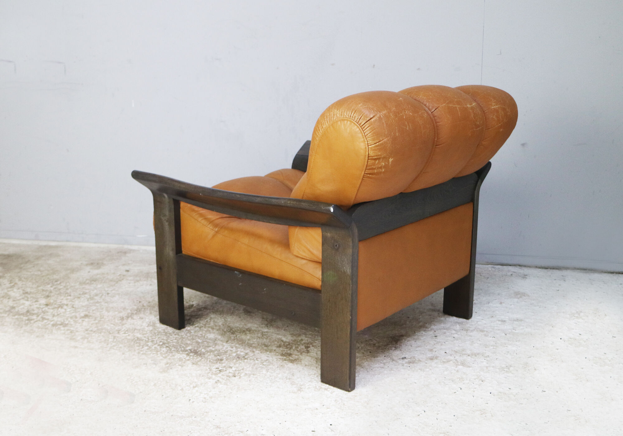 Fauteuil danois en cuir