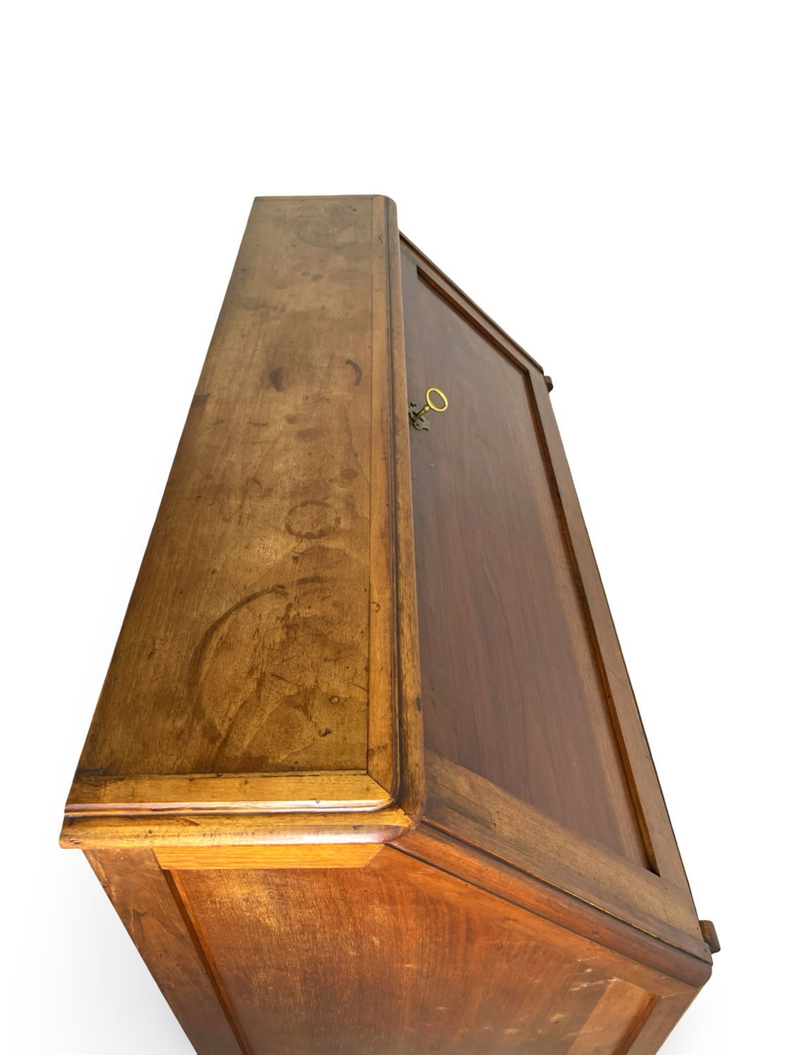 Antique Italian secrétaire in solid walnut, 1920s/1930s.