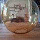 Suspension globe glass smokes amber bubble Peill & Putzler space age