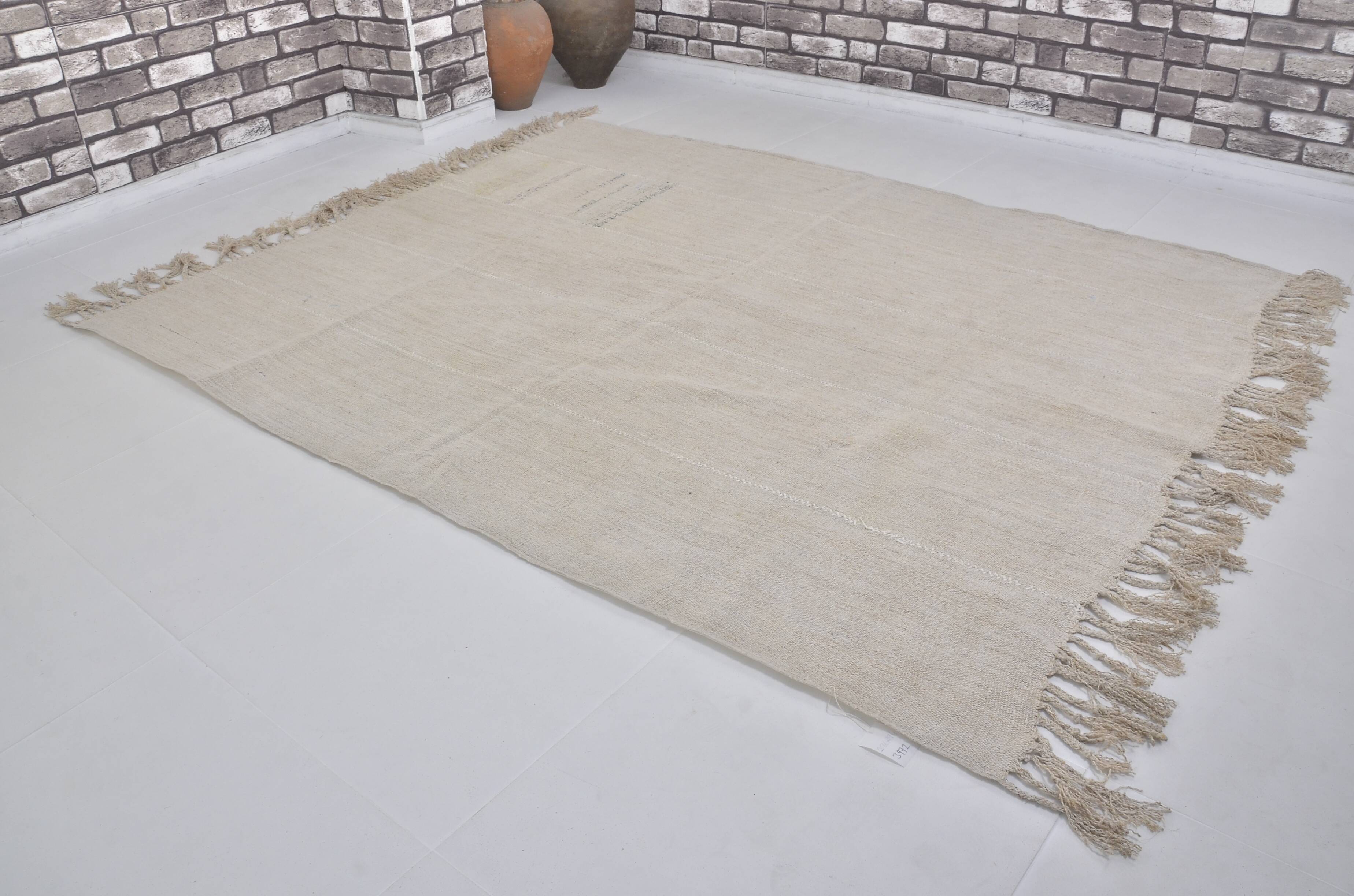 White Vintage Handmade Turkish Hemp