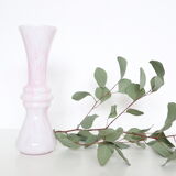 Vase in pink opaline, vintage