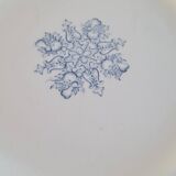 Flat serving compotier in iron earth