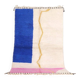 Handwoven natural wool rug, coloured, 1.5/2.5 m.