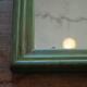 Miroir bois ancien vert 28x34cm