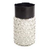 Molded glass cylinder ceiling light