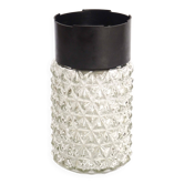 Molded glass cylinder ceiling light