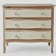 Commode style transition en bois clair et façade crème