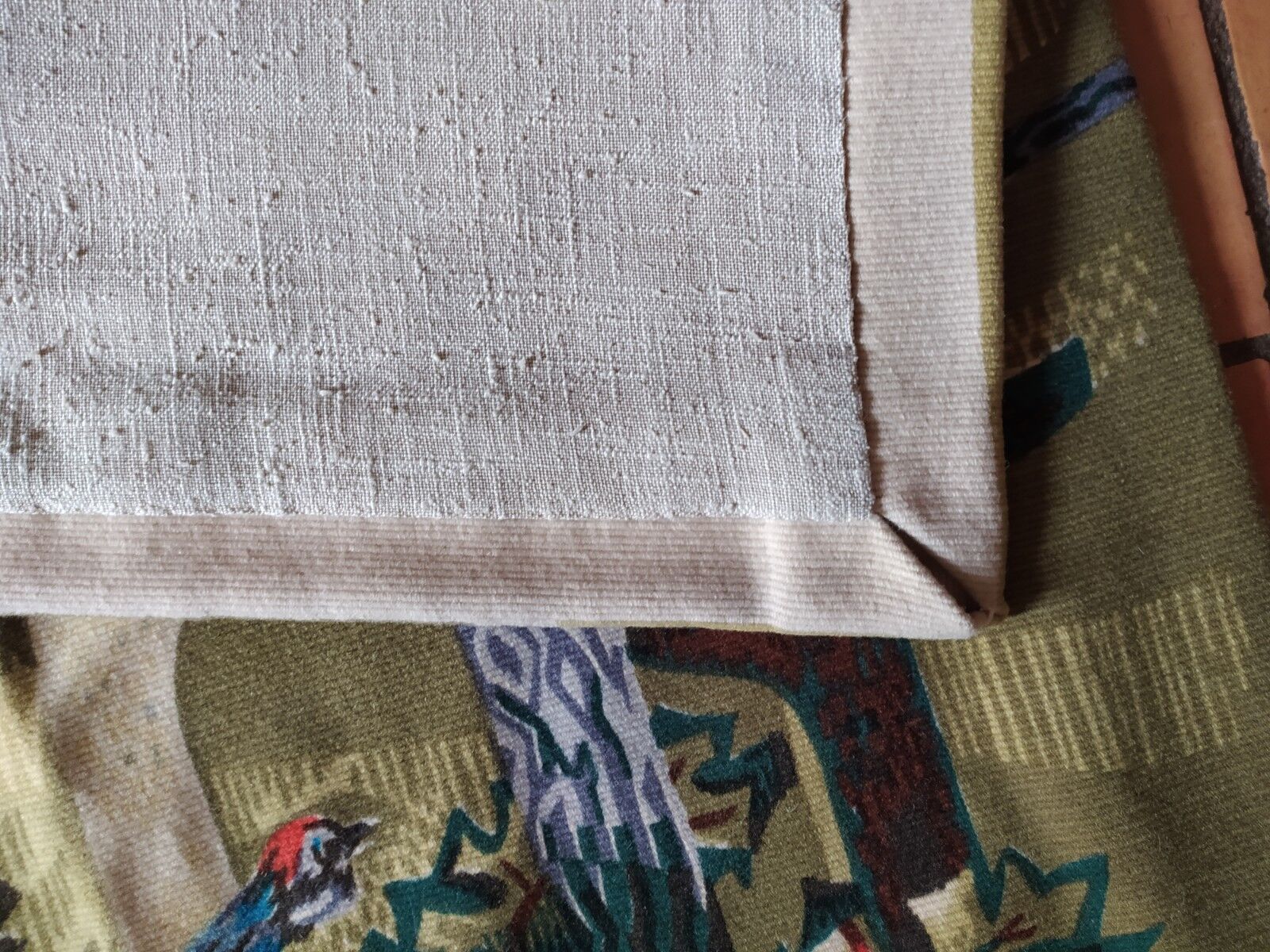 Silkscreened tapestry "The Forest" by Robert Debiève