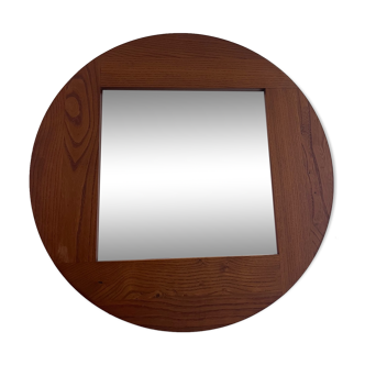 Solid elm mirror 70s