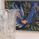 Carved crystal vase
