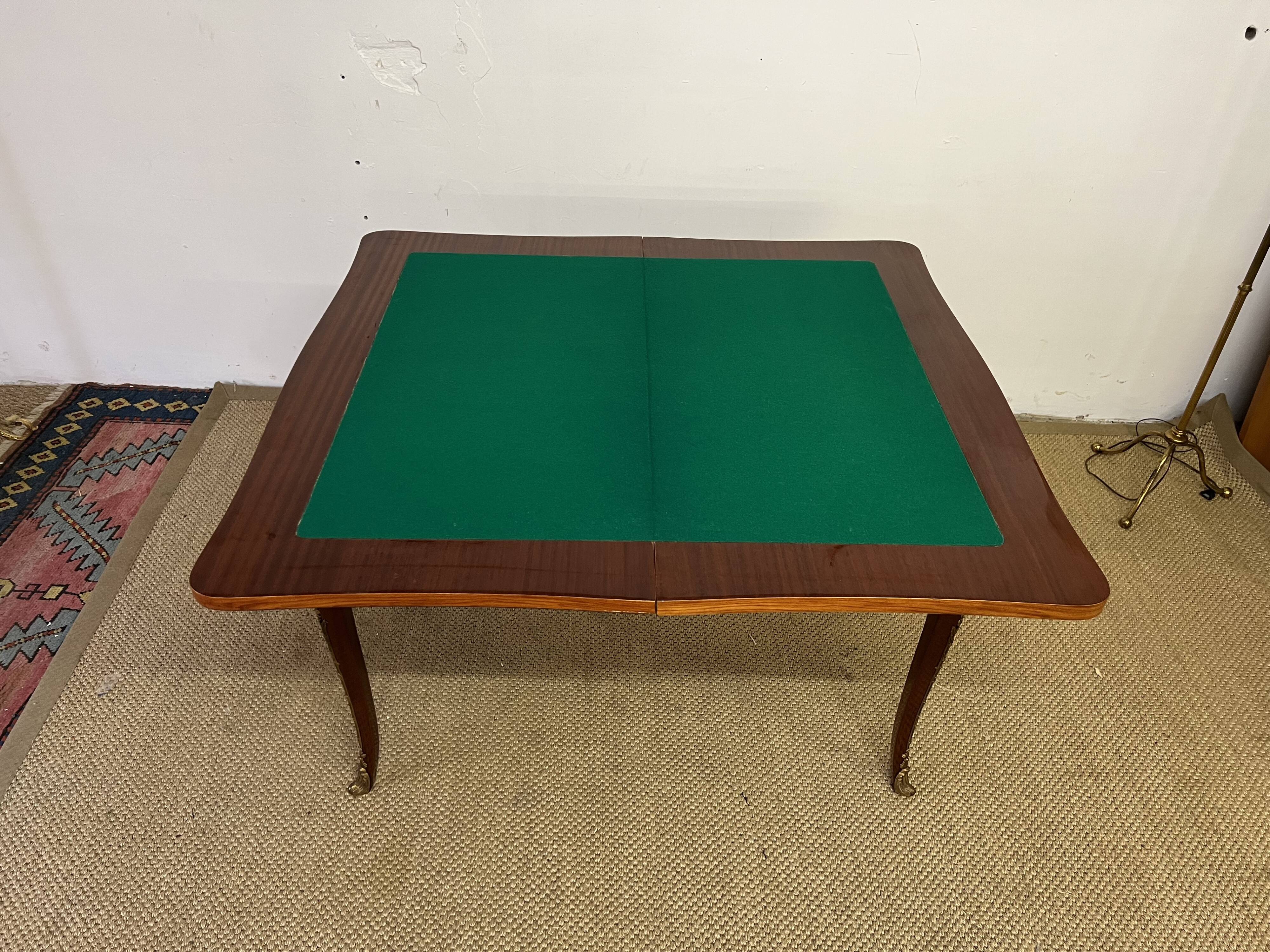 19th century floral marquetry games table