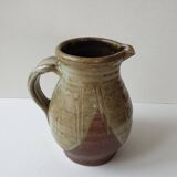 Ceramic pitcher (stoneware) Signed Jean Michel Doix