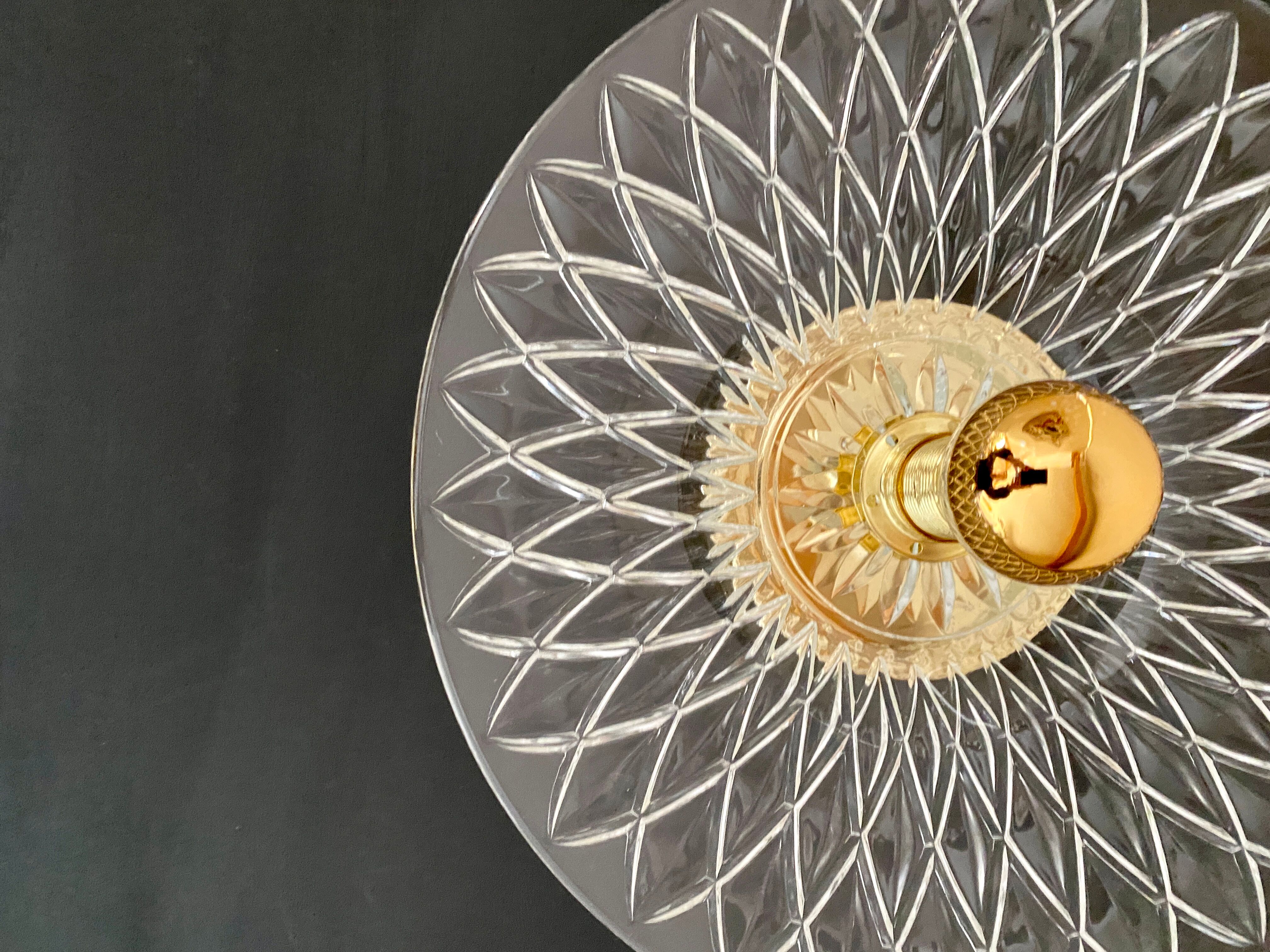 Vintage lampshade in chiseled glass