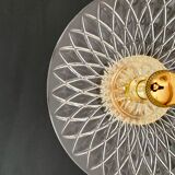 Vintage lampshade in chiseled glass