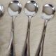 6 silver-plated metal spoons