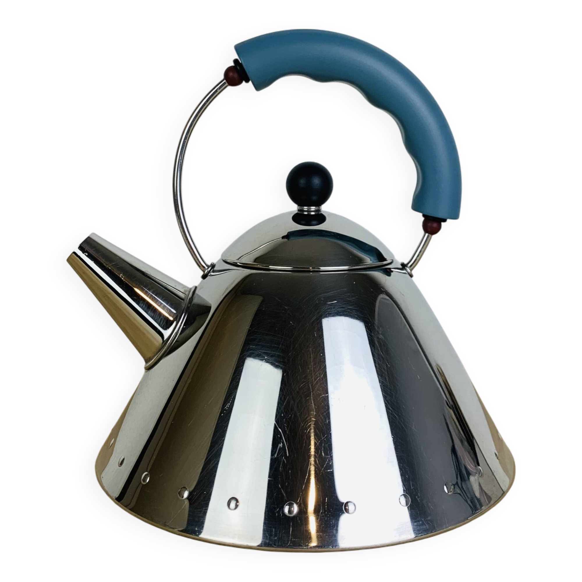 Alessi stainless steel kettle model 9093, design