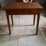 Table 1 tiroir merisier