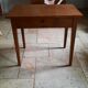 Table 1 tiroir merisier