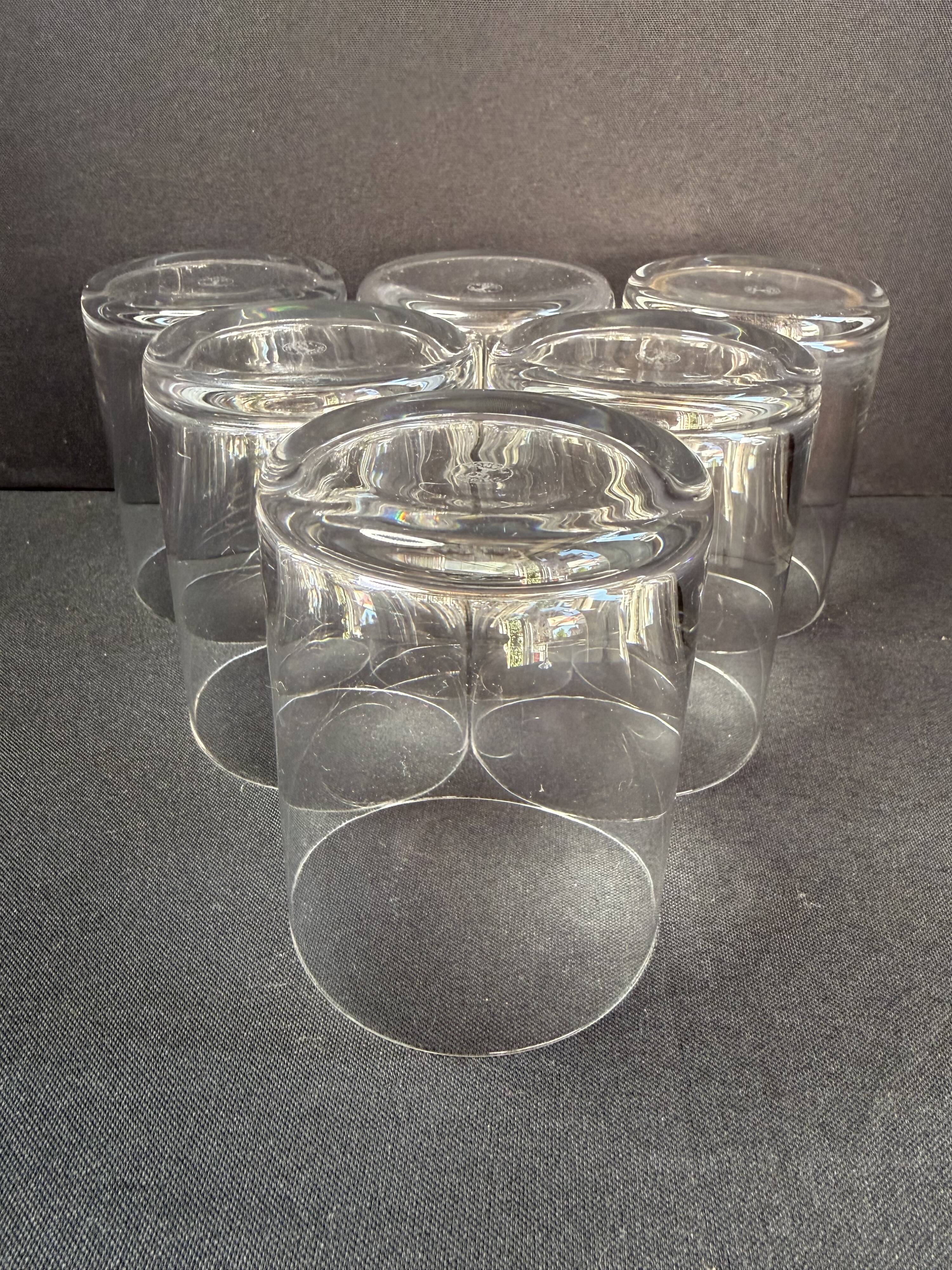6 whisky glasses attributed to Sèvres