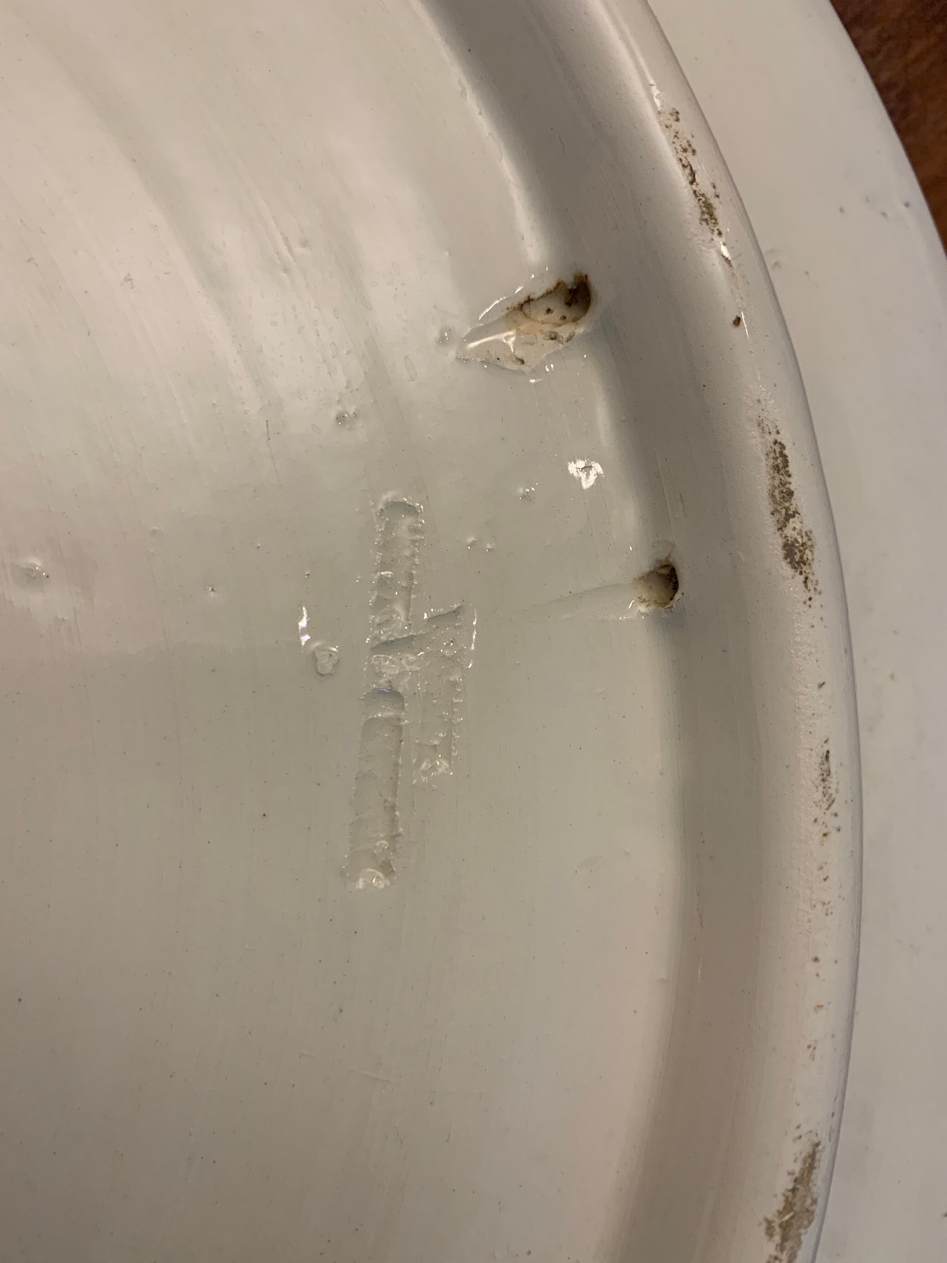 Andalusian decorative dish blue sign