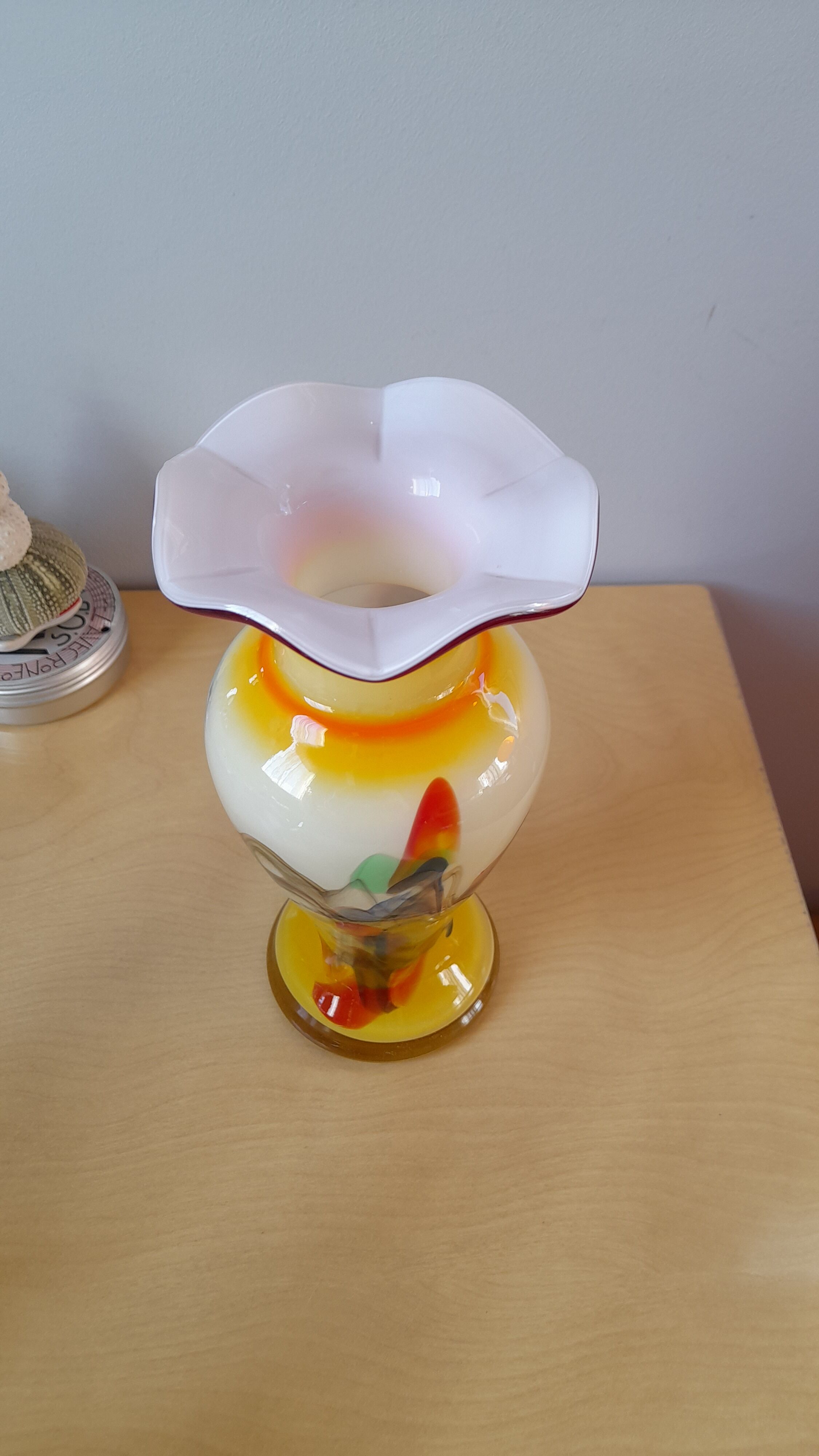 70s opaline vase