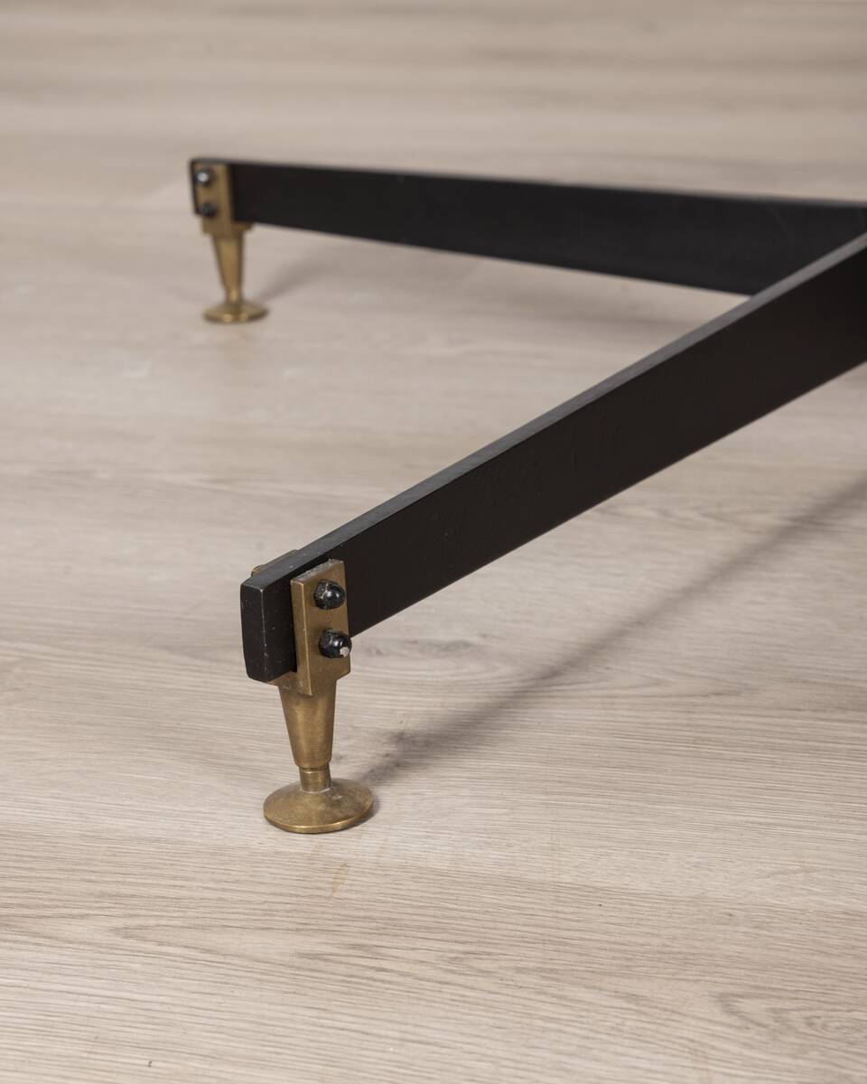 Vintage 60's table in metal and wood italian design