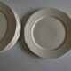 Set of 12 modernist ivory dinner plates in ironstone from 1940.