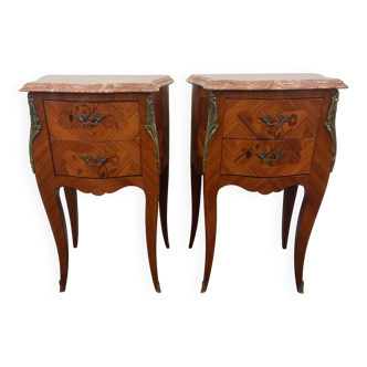 Pair of Louis XV style bedside tables