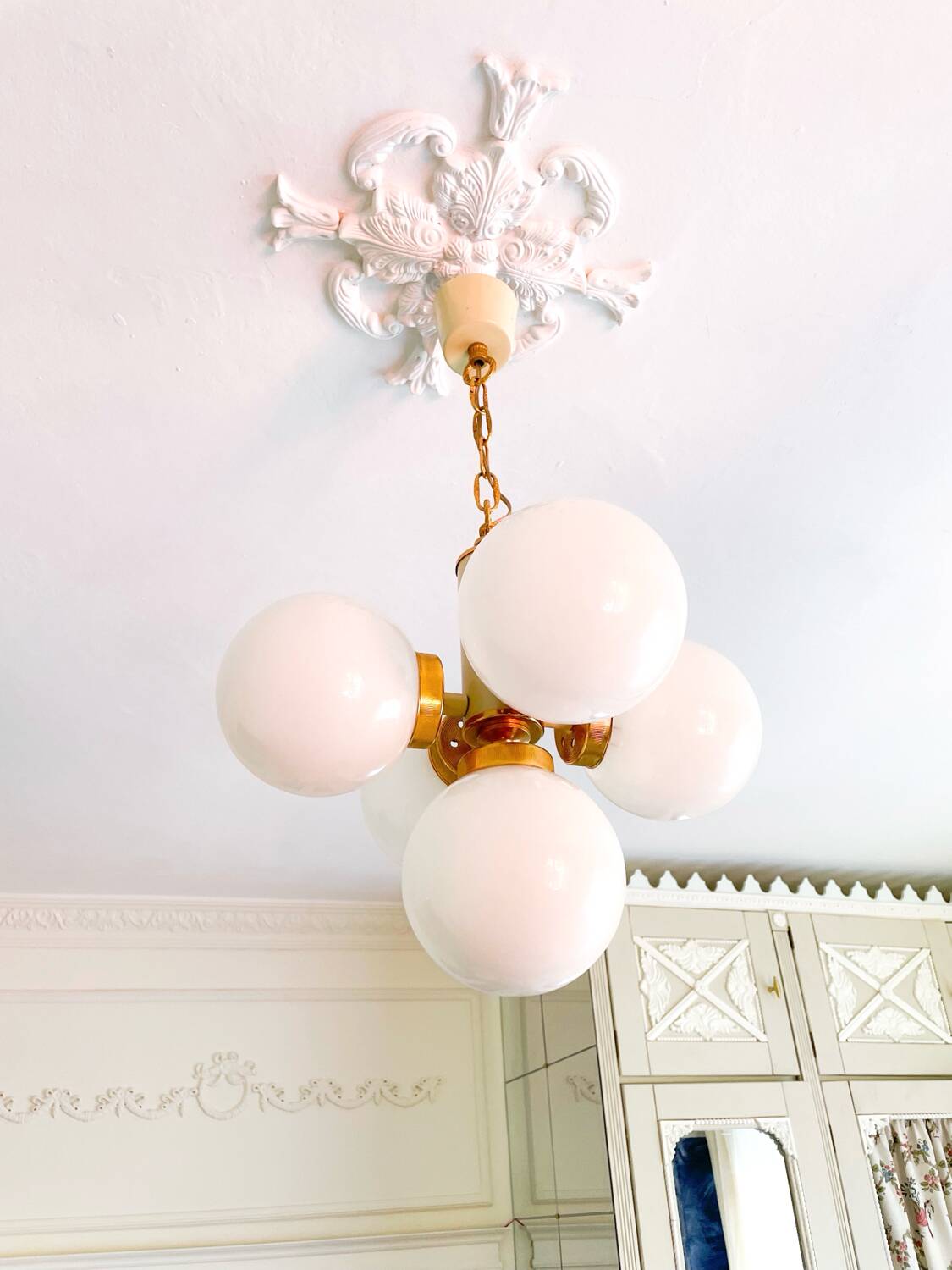 Suspension style vintage italien Spoutnik des années 70