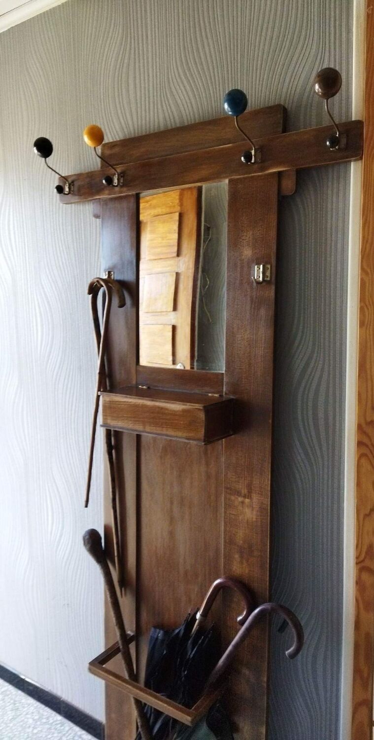 Old cloakroom coat rack