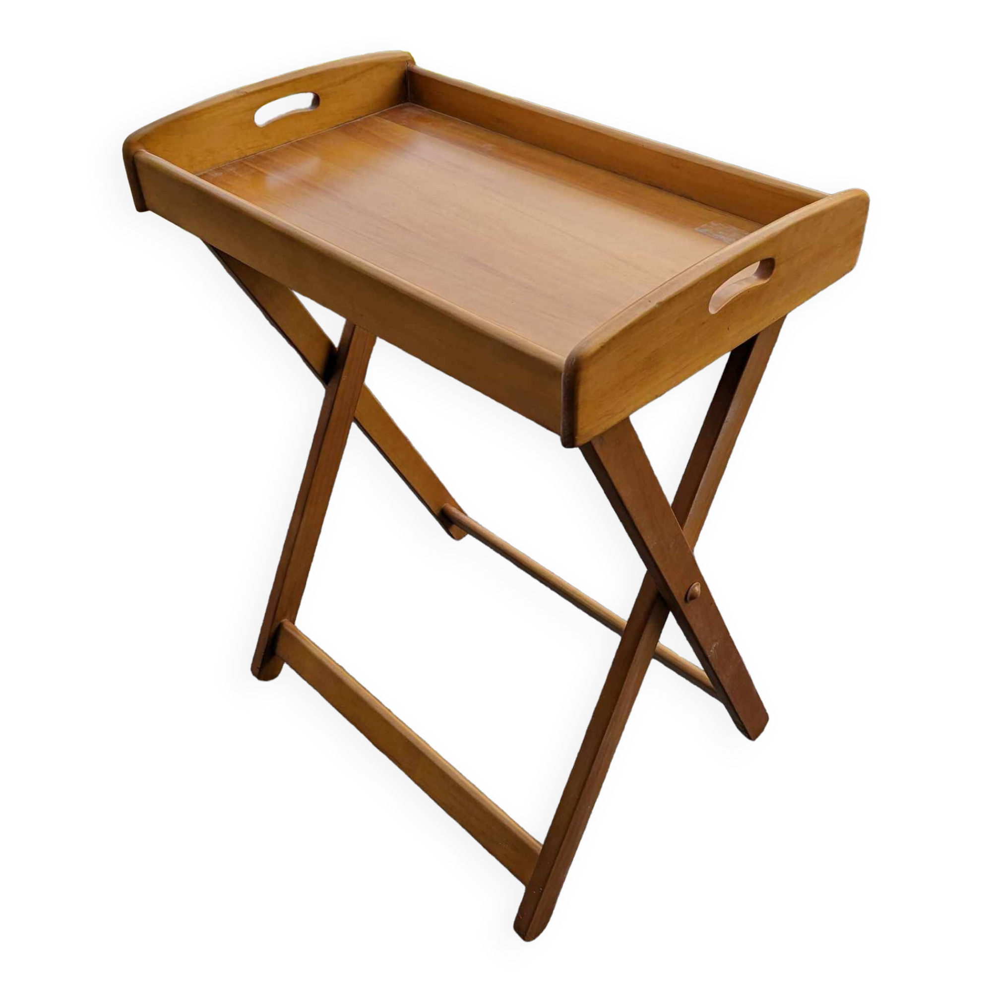 Foldable wooden service