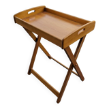 Foldable wooden service