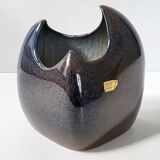 Vase vintage en grès Les Charmes 1970