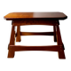 Vintage houten authentiquek zitbankje, 70 cm