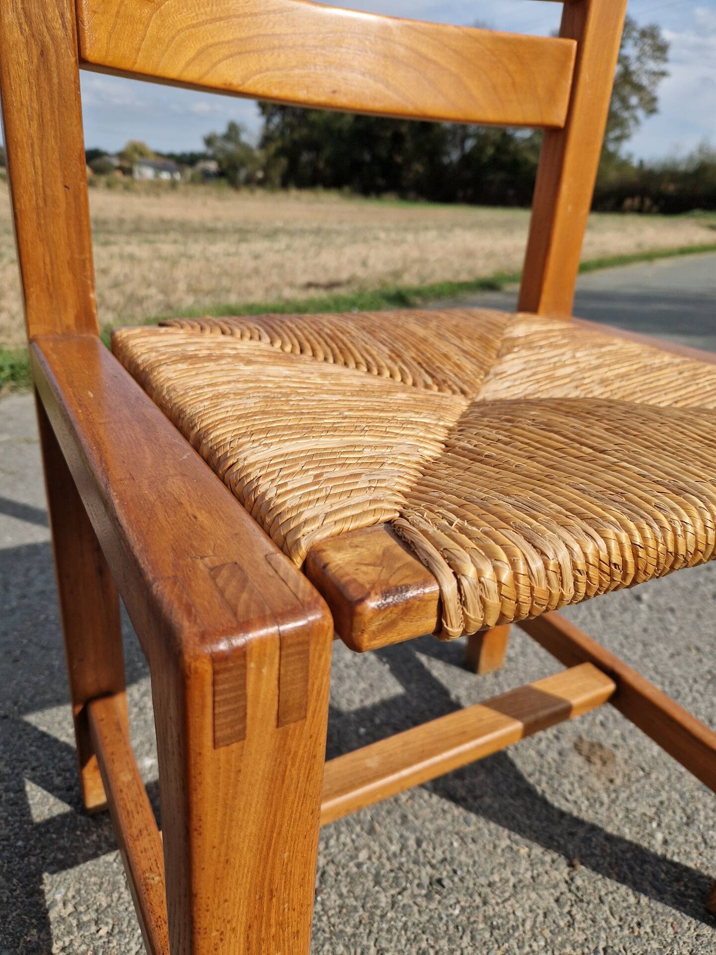 Set of 4 elm chairs from the Regain house.