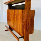Mid-century rosewood bar and stools by Niels Erik Glasdam Jensen 1960s