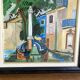 Huile sur toile La fontaine de Vence de Dufy 1921