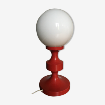 Ball vintage painted metal table lamp