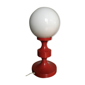 Ball vintage painted metal table lamp