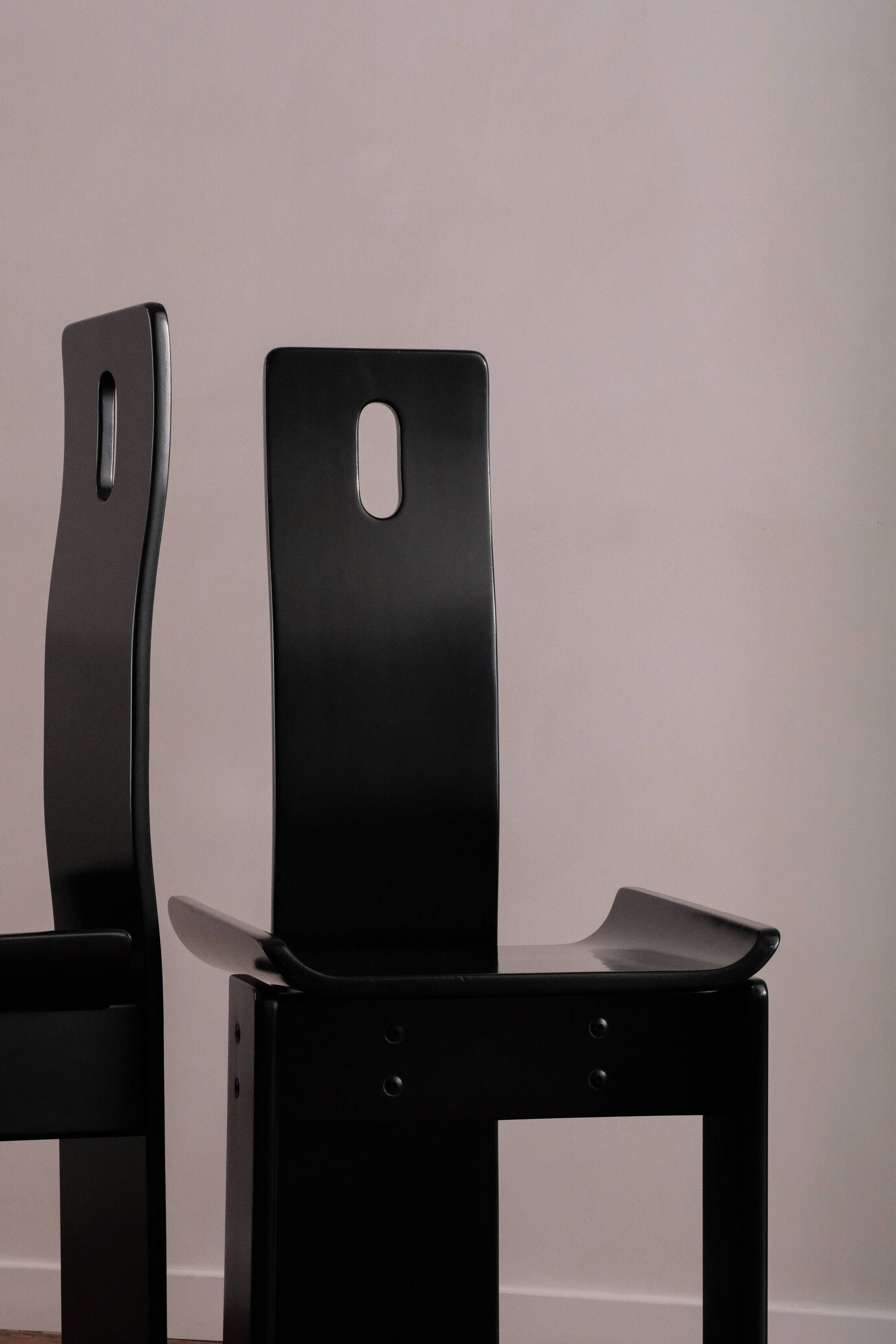 Chaises Diago par Edoardo Landi pour Nikol International, ensemble de 4